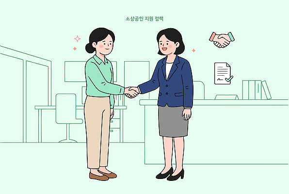 여자 일러스트 비즈니스 관계 회의 협력 직장 대화 사무실 믿음 인사 업무 직원 문서 친목 리더쉽 정부정책 소상공인 국내일러스트 AI파일 직업 감정 회사 말하기 사람 경제 예절 작업 상인 정책 파일형식 벡터 모션