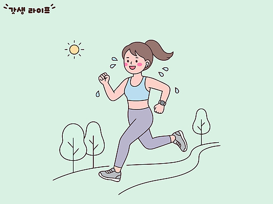 나무 여자 길 다이어트 일러스트 건강 풍경 야외 일상 라이프 운동복 달리기 조깅 운동 태양 에너지 체육 즐거움 땀 갓생 국내일러스트 AI파일 자연요소 식물 옷 감정 모션 사람 생활 파일형식 벡터