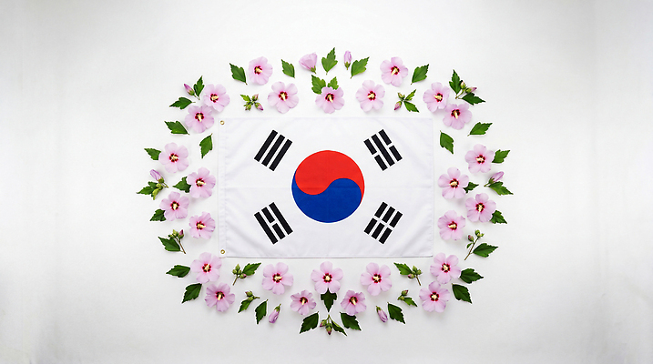 JPG 편집이미지 전통 기념일 꽃 문화 한국 장식 축제 국기 태극기 무궁화 애국심 호국보훈의달 편집실사 AI포토 AI콘텐츠 식물 아시아 이벤트 6월 CG 파일형식 나라 날짜