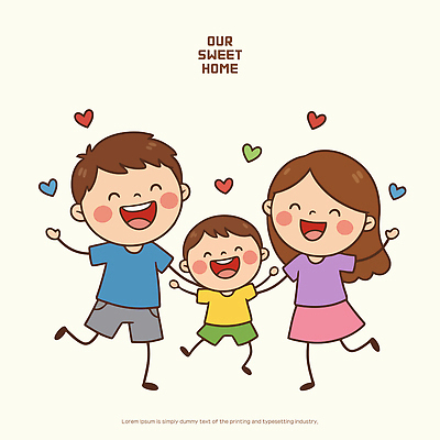 손 여자 남자 행복 어린이 일러스트 가족 함께함 사랑 웃음 기쁨 놀기 국내일러스트 AI파일 감정 컨셉 관계 모션 표정 사람 신체부위 파일형식 벡터