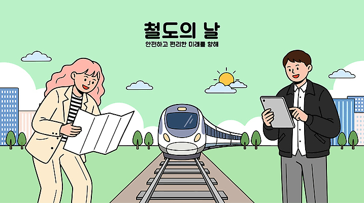 여자 남자 여행 지도 일러스트 미래 기술 관리 안전 사람 풍경 성인 일상 태블릿 기찻길 기차 도시 계획 기차역 참여 철도의날 국내일러스트 AI파일 육상교통 컨셉 대중교통 라이프 전자제품 스마트기기 역 파일형식 벡터 법정기념일 기념일 교통수단 교통시설 생활 교통 이벤트 시설