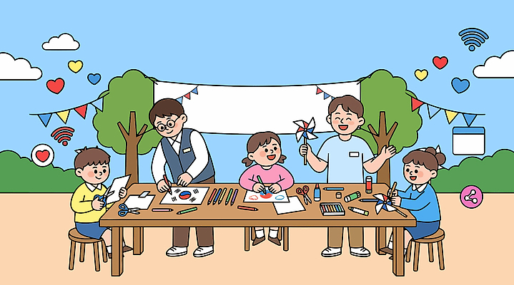 모양 나무 종이 어린이 일러스트 놀이 색연필 소녀 소년 교사 체험 색칠 태극기 바람개비 책상 즐거움 그림 소통 손재주 호국보훈의달 국내일러스트 AI파일 식물 직업 여자 남자 감정 가구 컨셉 학용품 사람 국기 6월 파일형식 벡터 생활용품 문구용품 날짜 오브젝트