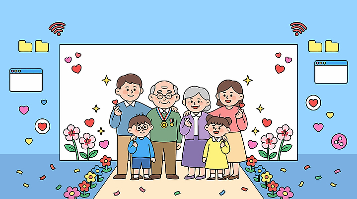 여자 기념일 할아버지 남자 꽃 행복 어린이 포즈 일러스트 가족 사랑 웃음 소녀 이벤트 소년 장식 모임 꽃가루 손하트 호국보훈의달 국내일러스트 AI파일 참전용사 식물 노년 감정 관계 표정 사람 손짓 6월 가루 파일형식 벡터 모션 성인 날짜