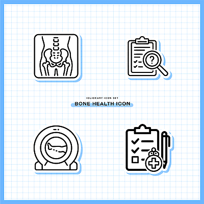 디자인 일러스트 의학 뼈 엑스레이 건강 건강관리 진료 검사 서류판 체크리스트 국내일러스트 AI파일 관리 사무용품 파일형식 벡터 문구용품 오브젝트
