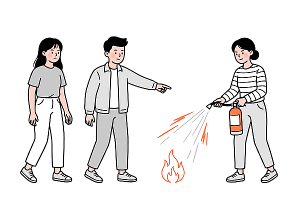 교육 일러스트 불꽃 안전 사람 긴급 도움 소방 화재 소화기 위기 진압 행동요령 소방교육 국내일러스트 AI파일 컨셉 모션 불 안전장비 사건 파일형식 벡터 자연요소 장비