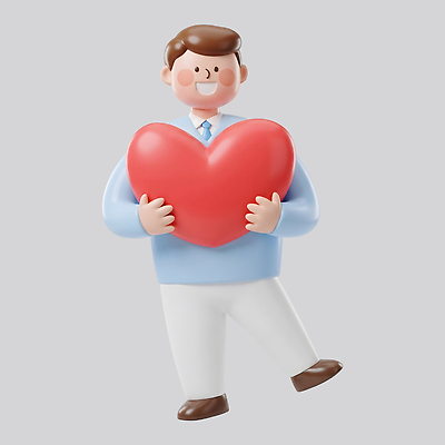 PSD 편집이미지 디자인 남자 행복 감정 표정 사랑 웃음 귀여움 기쁨 하트 편집3D 모양 컨셉 사람 3D 파일형식 디지털합성