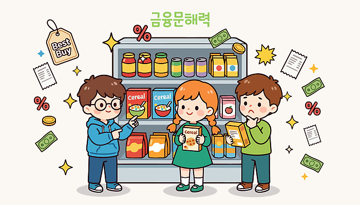 음료 어린이 음식 과일 일러스트 사탕 쇼핑 장보기 세일 과자 소비 가격 시리얼 슈퍼마켓 국내일러스트 AI파일 디저트 사람 상점 파일형식 벡터