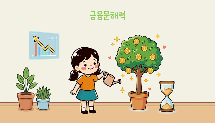 나무 교육 어린이 돈 일러스트 그래프 실내 금융 경제 저축 성장 모래시계 재테크 물주기 투자 국내일러스트 AI파일 식물 모래 시계 비즈니스 모션 사람 내부 재산 파일형식 벡터