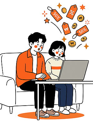 여자 남자 돈 일러스트 함께함 친구 노트북 소파 꼬리표 세일 소비 쇼핑몰 즐거움 온라인쇼핑 흥미 지원금 국내일러스트 민생지원금 AI파일 감정 컨셉 의자 관계 사람 전자제품 쇼핑 라벨 재산 온라인 정부정책 지원 파일형식 벡터 가구 프레임 금융 정책 생활용품 경제 오브젝트