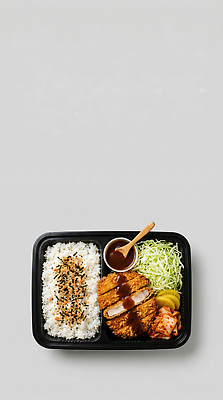JPG 편집이미지 음식 밥 김치 샐러드 돈가스 배송 도시락 단무지 깨 양배추샐러드 편집실사 AI포토 AI콘텐츠 한식 식재료 조미료 커틀릿 CG 파일형식 향미료 양념