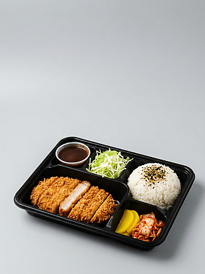 JPG 편집이미지 밥 반찬 김치 식사 양상추 돈가스 먹기 도시락 단무지 양배추샐러드 편집실사 AI포토 AI콘텐츠 한식 음식 채소 모션 샐러드 커틀릿 CG 파일형식