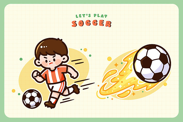 옷 남자 감정 어린이 컨셉 공 축구용품 관계 모션 놀이 건강 사람 구기 파일형식 벡터 축구 소년 유니폼 달리기 운동 스포츠 즐거움 게임 친구 축구공 집중 AI파일 일러스트 국내일러스트