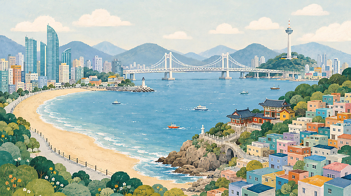 JPG 바다 여행 일러스트 산 풍경 여러명 해변 건물 여름 마을 항구 다리 수상스포츠 도시 보트 그림 주민 국내일러스트 AI일러스트 AI콘텐츠 건축물 계절 스포츠 다수 교통시설 사람 배 선박 파일형식 건축 교통 수상교통 시설 교통수단