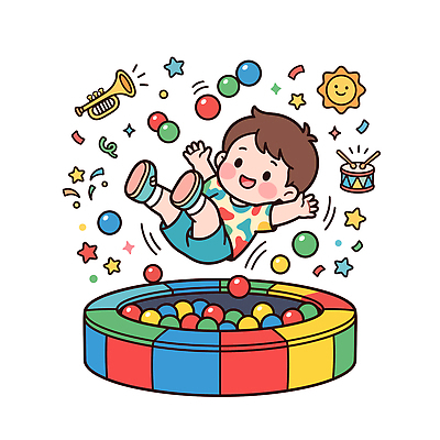 별 어린이 악기 음악 일러스트 공 놀이 웃음 태양 놀이기구 즐거움 드럼 트럼펫 트럼플린 국내일러스트 AI파일 자연요소 감정 문화예술 타악기 표정 사람 놀이용품 금관악기 파일형식 벡터 관악기 오브젝트