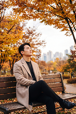 JPG 나무 편집이미지 공원 남자 생각 벤치 하늘 날씨 앉기 풍경 가을 도시 의료성형뷰티 편집실사 AI인물포토 AI콘텐츠 식물 계절 공공시설 의자 모션 사람 CG 파일형식 AI포토 가구 시설 생활용품 오브젝트