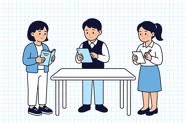 교육 컨셉 말하기 전자제품 스마트기기 사무용품 선거 민주주의 파일형식 벡터 학습 책 태블릿 기록 메모지 대화 그룹 협력 자료 집중 연습 자원봉사자 AI파일 국내일러스트 일러스트 지방선거 사람