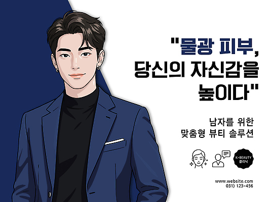 남자 일러스트 안내 건강 관리 뷰티 유행 화장품 자신감 상품 피부 서비스 상담 이미지 세미나 솔루션 스타일 외모 국내일러스트 AI파일 감정 사람 신체부위 파일형식 벡터