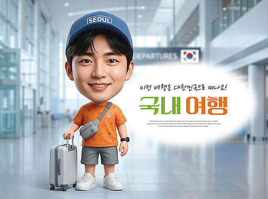 PSD 편집이미지 남자 여행 가이드 짐 공항 출발 국내여행 이미지편집 직업 컨셉 교통시설 사람 파일형식 교통 시설