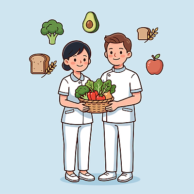 음식 농업 채소 일러스트 곡류 건강 사람 바구니 사과 그림 영양 아보카도 곡물빵 당뇨병 국내일러스트 AI파일 산업 빵 과일 질병 파일형식 벡터 의학