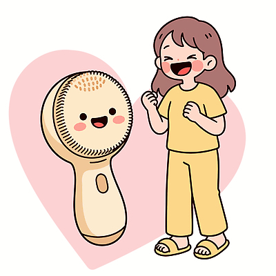 캐릭터 여자 일러스트 웃음 일상 스마트기기 즐거움 오브젝트 피부관리 스킨케어 국내일러스트 AI파일 감정 표정 사람 라이프 전자제품 뷰티 파일형식 벡터 생활