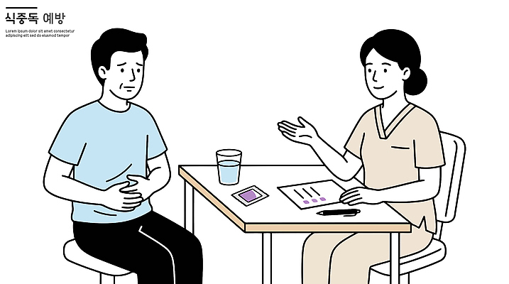 일러스트 의학 건강 대화 치료 필기구 공책 진료 환자 의사 질문 물컵 상담 예방 복통 상담실 식중독 증상 국내일러스트 AI파일 문구용품 말하기 컵 의료진 질병 파일형식 벡터 직업 식기 모션 오브젝트