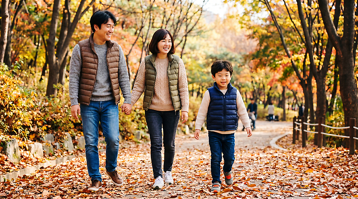 JPG 편집이미지 부부 공원 여자 남자 아들 가족 자연 단풍나무 나뭇잎 풍경 소년 걷기 손잡기 산책 가을 즐거움 주말 패딩조끼 의료성형뷰티 편집실사 AI인물포토 AI콘텐츠 나무 커플 계절 공공시설 감정 어린이 단풍 잎 관계 모션 휴식 사람 조끼 CG 생태계 패딩 파일형식 AI포토 식물 컨셉 점퍼 외투 시설 상의 옷
