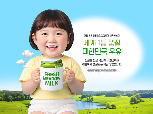 PSD 편집이미지 음료 어린이 자연 산 건강 들기 초원 컵 농장 평화 목장 우유 시골 신선 의료성형뷰티 이미지편집 식기 컨셉 농업 모션 유제품 사람 생태계 파일형식 산업