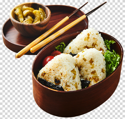 편집이미지 음식 채소 재료 젓가락 요리 식사 김밥 도시락 점심 PNG 오니기리 장아찌 일본음식 수저 파일형식 식기