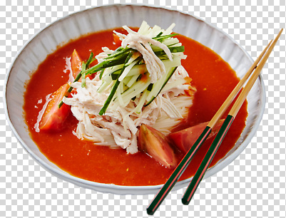 편집이미지 한식 음식 토마토 채소 젓가락 오이 요리 여름 식사 닭고기 면류 고명 국수 냉면 PNG 계절 여름음식 수저 육류 파일형식 식기 식재료
