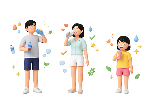 PSD 편집이미지 라이프스타일 여자 남자 행복 음료 어린이 가족 건강 일상 물 마시기 수분 편집3D 자연요소 감정 관계 모션 사람 라이프 생활 3D 파일형식 디지털합성