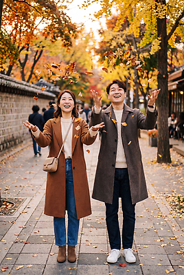 JPG 나무 편집이미지 커플 공원 여자 남자 단풍 자연 나뭇잎 거리 여러명 야외 두명 햇빛 걷기 코트 가을 돌담길 의료성형뷰티 편집실사 AI인물포토 AI콘텐츠 식물 계절 공공시설 길 다수 잎 관계 모션 돌담 사람 빛 외투 CG 생태계 파일형식 AI포토 상의 담장 돌 바위 시설 옷