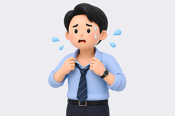 PSD 편집이미지 캐릭터 남자 셔츠 넥타이 스트레스 직장 정장 비즈니스맨 더위 땀 편집3D 잡화 옷 상의 회사 비즈니스 날씨 사람 3D 직장인 파일형식 직업 디지털합성