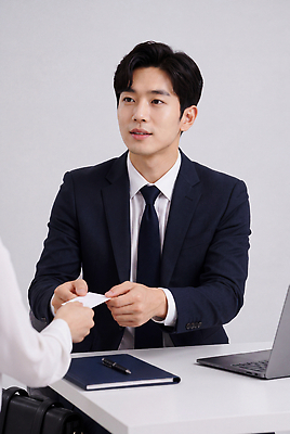 JPG 편집이미지 남자 비즈니스 명함 탁자 회의 협력 대화 정장 컴퓨터 사무실 구직 비즈니스맨 소통 의료성형뷰티 편집실사 AI인물포토 AI콘텐츠 옷 가구 컨셉 말하기 사람 전자제품 직장인 CG 파일형식 AI포토 직업 생활용품 모션 오브젝트
