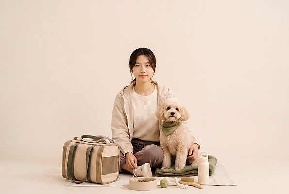 JPG 동물 편집이미지 여자 반려견 실내 반려동물 장난감 강아지 담요 물통 개밥그릇 애견빗 이동가방 의료성형뷰티 편집실사 AI인물포토 AI콘텐츠 그릇 가방 사람 내부 개 CG 애견용품 파일형식 반려용품 AI포토 식기 잡화 포유류 오브젝트