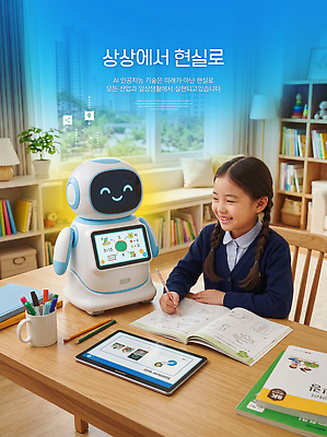 PSD 편집이미지 문자 교육 어린이 미래 기술 학습 자료 방 로봇 책상 그림 의료성형뷰티 상호작용 AI_인공지능 이미지편집 가구 컨셉 사람 파일형식 생활용품 오브젝트