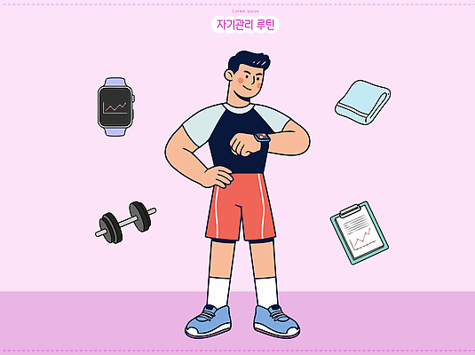 남자 운동화 다이어트 일러스트 건강 관리 운동복 수건 운동 운동기구 헬스 힘 아령 목표 손목시계 연습 일과 강화 자기계발 자기관리 스마트워치 국내일러스트 AI파일 옷 시계 신발 컨셉 장신구 사람 스마트기기 위생용품 웨어러블 파일형식 벡터 생활용품 전자제품 오브젝트
