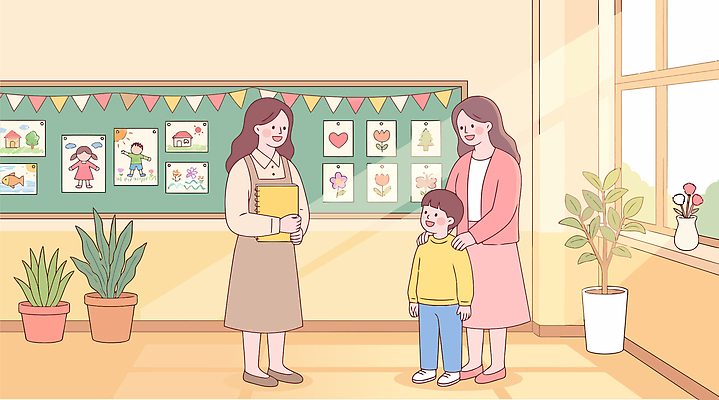 학생 교육 어린이 일러스트 교실 학교 이야기 대화 학습 부모 교사 성장 그림 소통 국내일러스트 AI파일 직업 컨셉 가족 말하기 사람 파일형식 벡터 관계 모션