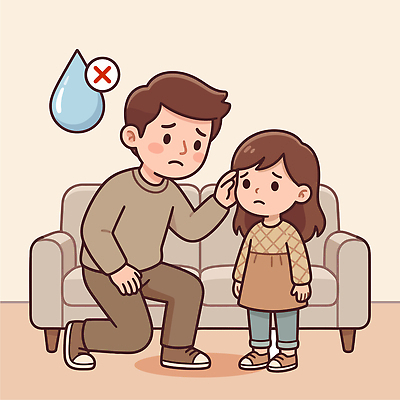 어린이 일러스트 가족 사람 부모 소파 고통 금지 슬픔 물방울 보호 체크 걱정 관심 이마 국내일러스트 AI파일 감정 컨셉 의자 관계 파일형식 벡터 가구 생활용품 오브젝트