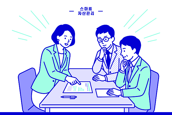 일러스트 비즈니스 탁자 회의 협력 아이디어 대화 설명 사람 금융 듣기 정보 계획 분석 문서 투자 전략 공유 자산관리 문제해결 국내일러스트 AI파일 가구 컨셉 모션 말하기 경제 파일형식 벡터 생활용품 오브젝트