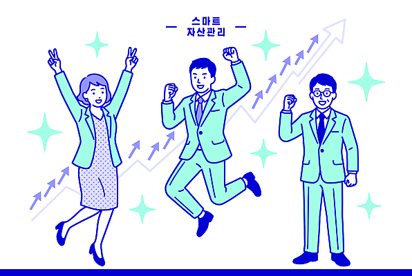 행복 포즈 일러스트 비즈니스 성공 관리 사람 점프 기쁨 재산 스마트 상승 자산관리 국내일러스트 AI파일 감정 컨셉 모션 금융 경제 파일형식 벡터