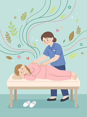 식물 웰빙 여자 꽃 일러스트 휴식 건강 치료 스파 마사지 편안함 아로마 산후조리원 치료사 산후조리 국내일러스트 AI파일 직업 컨셉 의학 사람 감각 파일형식 벡터