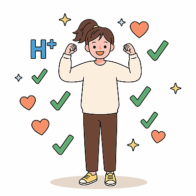 행복 어린이 포즈 일러스트 건강 웃음 기쁨 하트 기운 체크 긍정 긍정적 예방접종 국내일러스트 HPV AI파일 모양 감정 컨셉 표정 사람 바이러스 접종 파일형식 벡터 의학