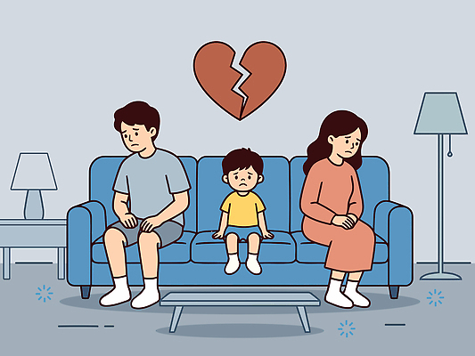 감정 어린이 일러스트 가족 관계 표정 부모 소파 침묵 마음 문제 어려움 마음건강 국내일러스트 AI파일 의자 사람 소리 파일형식 벡터 가구 생활용품 오브젝트