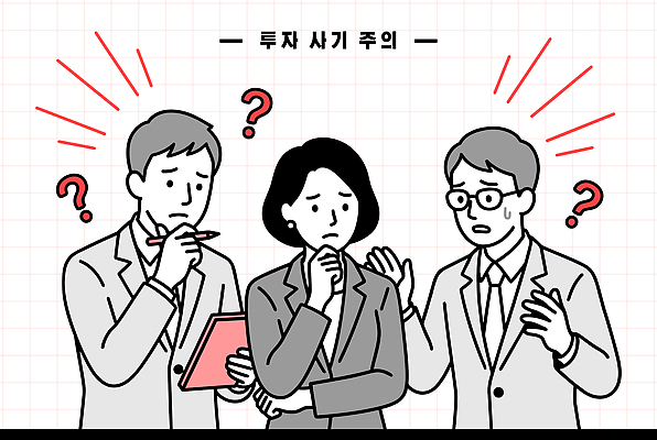 일러스트 회의 대화 경고 세명 금융 믿음 메모지 사기 위험 불안 분석 고민 상담 투자 문제 심각 국내일러스트 AI파일 감정 컨셉 비즈니스 말하기 사람 경제 사무용품 파일형식 벡터 모션 문구용품 오브젝트