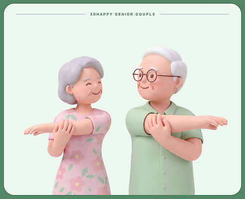 PSD 편집이미지 커플 행복 포즈 가족 사랑 미소 웃음 운동 노부부 편집3D 부부 감정 관계 표정 건강 3D 파일형식 디지털합성