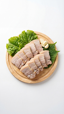 JPG 편집이미지 접시 한식 음식 채소 마늘 육류 요리 식사 상추 준비 깻잎 건강식 수육 편집실사 AI포토 AI콘텐츠 식기 식재료 CG 파일형식