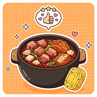 한식 채소 일러스트 반찬 육류 요리 식당 식사 전통음식 맛 두부 계란말이 돼지고기김치찌개 국내일러스트 AI파일 전통 음식 컨셉 식재료 상점 계란요리 김치찌개 파일형식 벡터 계란 찌개 알