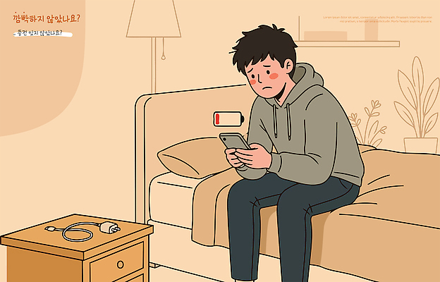 남자 일러스트 실내 일상 생활 스마트폰 방 가전제품 침대 건전지 전화기 오브젝트 충전기 국내일러스트 AI파일 가구 사람 내부 라이프 핸드폰 스마트기기 기계 충전 파일형식 벡터 생활용품 전자제품