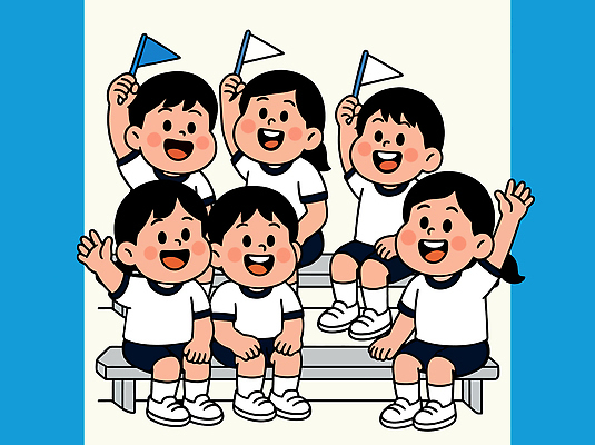 표지디자인 표지 어린이 티셔츠 북커버 벤치 일러스트 반바지 학교 응원 놀이 협력 웃음 이벤트 생활 친구 모임 깃발 즐거움 체육대회 국내일러스트 AI파일 교육 감정 셔츠 의자 바지 관계 표정 사람 체육 대회 파일형식 벡터 가구 상의 하의 옷 생활용품 오브젝트