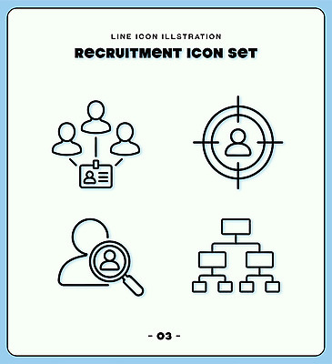 라인일러스트 일러스트 협력 관리 사람 자료 인사 분석 검색 조준 모집 사원증 조직도 채용 특징 국내일러스트 AI파일 컨셉 비즈니스 예절 파일형식 벡터